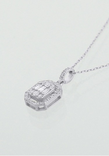 Pırlanta Baget Kolye /0.27ct