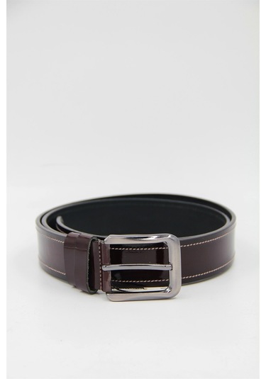 Granit 01 Erkek Kemer - Bordo - Bordo