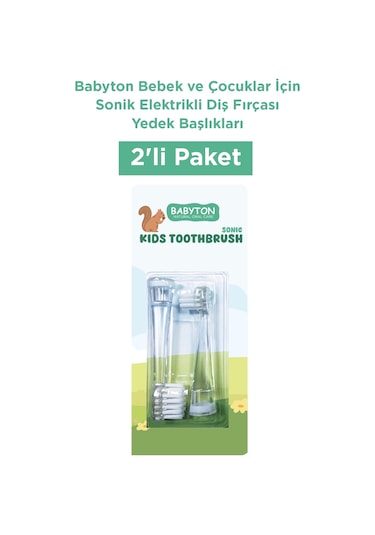 Sonik Pilli Diş Fırçası 2'li Yedek Başlık