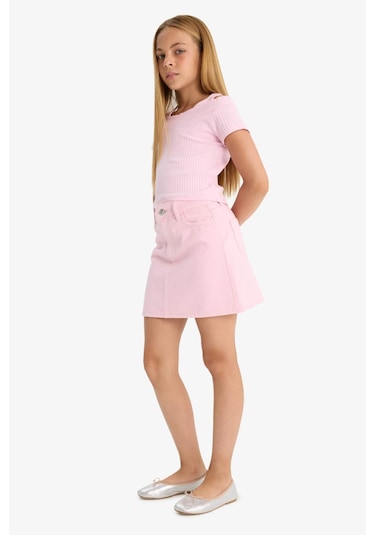Defacto Kız Çocuk Gabardin Etek E2649a825smpn666 Pembe