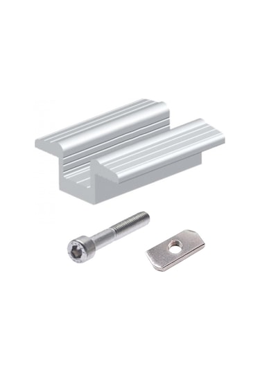 Güneş Paneli Orta Tutucu (Civata + Somun) - 10 Adet