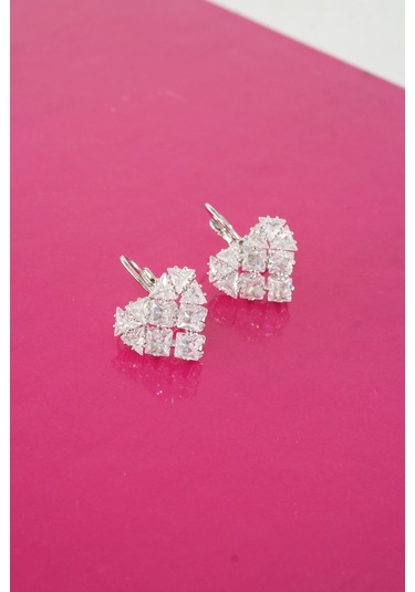 Kadın Vip Seri Baget Zirkon Taşlı 925 Ayar Gümüş Klipsli Küpe Seti