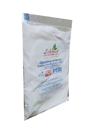 Öğütülmüş Saf Boraks Sodyum Tuzu Beyaz Borax 100 Gr