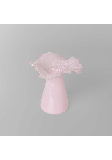 Linens Finch Mumluk Vazo 11x11x12 Cm Pembe Pembe