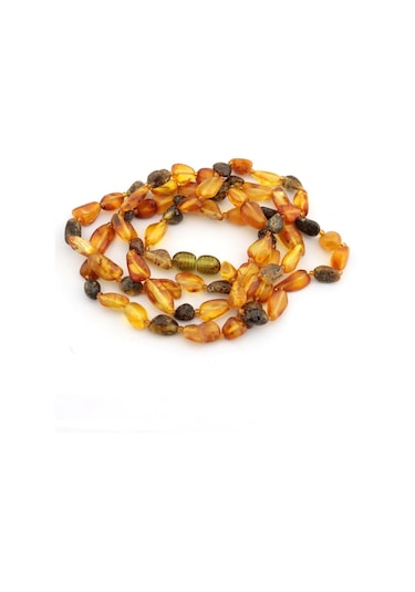 Saatcaddesi Pigado Gerçek Baltık Amberi Damla Kehribar Yetişkin Kolyesi