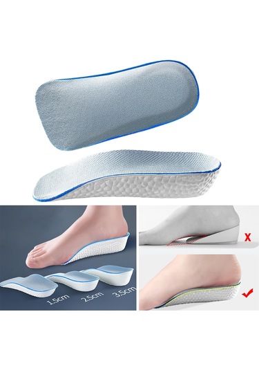 Dolıty 2 Adet Görünmez Topuk Kaldırma Uçları Uzun 2,5-cm