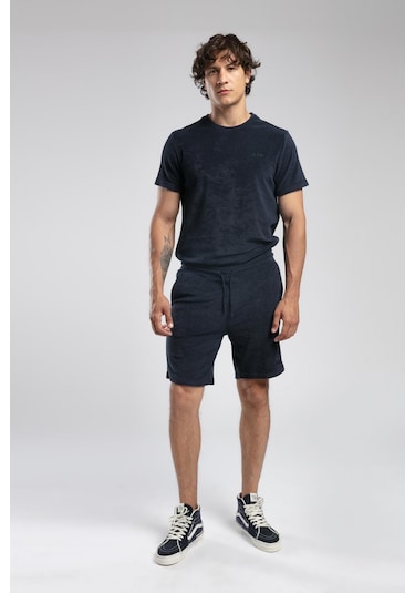 Lee Cooper Naul Erkek O Yaka T-shirt Lacivert-19832 Lacivert