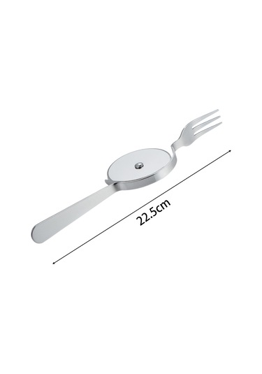 Suntek Çatallı Pratik Pizza Kesici Gümüş