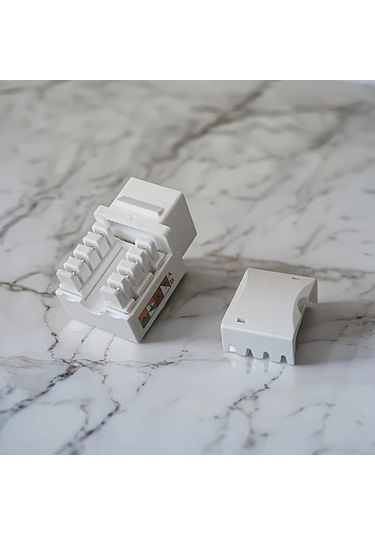 Xuweiwei 20 Adet Cat6 Ethernet Duvar Plakası Rj45 Ağ Bağlantı Elemanı 10gbps Hızlı Kolay Kurulum Ev Ofis İnternet