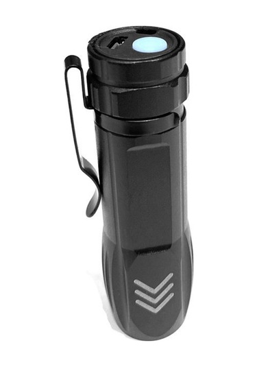 Lemestar Siyah Usb Parlak Fener, Çok Fonksiyonlu Zoom, Dış Mekan Kamp İçin El Feneri Siyah