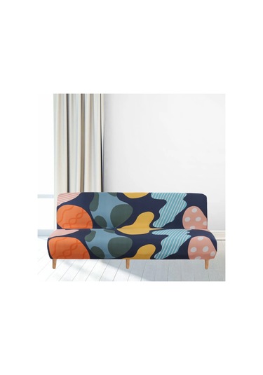 Geeroyoo Elbisesiz Koltuk Yatağı Koruyucu Örtüsü, Poliester Elastik, Makine Yıkama Uygun, Kaymazsız, Ev Dekorasyonu Koltuk Örtüsü Çok Renkli