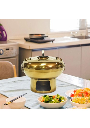 Suntek Magideal Çin Küçük Güveç Paslanmaz Çelik Restoran Sarı-20cm