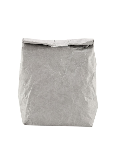 Su Geçirmez Yalıtımlı Öğle Yemeği Kutusu Saklama Piknik Dupont Kağıt Torba Çocuklar Kadınlar Erkekler İçin Gri --