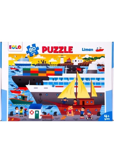 +4 Yaş Liman 80 Parça Puzzle (Eolo)