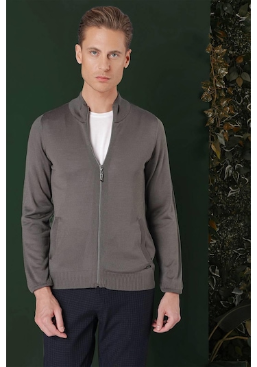 Tr 860 Slim Fit Füme Klasik Triko Füme