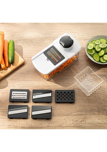 Emsan Smart Hazneli Dilimleyici 6 Parça Beyaz