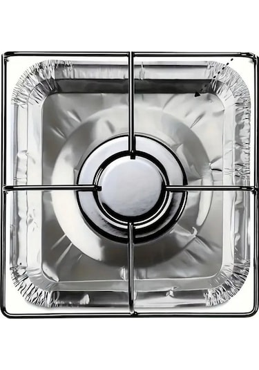 Isıya Dayanıklı Alüminyum Folyo Ocak Koruyucu Gazlı Ocak Korumalı Elektriksiz Ocak Temizlik 10'lu