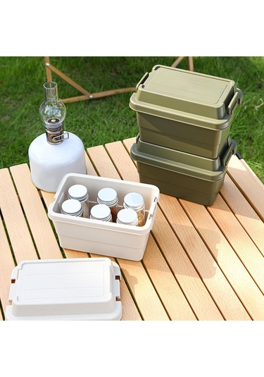 Suntek Açık Saklama Kutusu Kamp Seyahat Yürüyüş Bej Bej