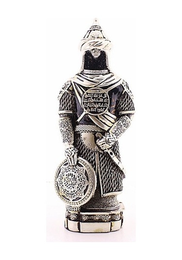 Zırhlı Cevşen Ayetli Asker Gümüş Biblo 3 Boyutlu Küçük Boy 24 Cm- (514180425)