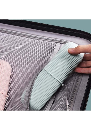 Sones 1 Adet Basit Seyahat Yıkama Kupası Taşınabilir Diş Fırçası Saklama Kutusu Çok İşlevli Fırçalama Kupası Gri Diğer