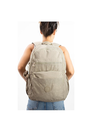 Ultra Hafif Çok Cepli Su Geçirmez Sırt Çantası Unisex Vizon Model: 571-1b - Vizon