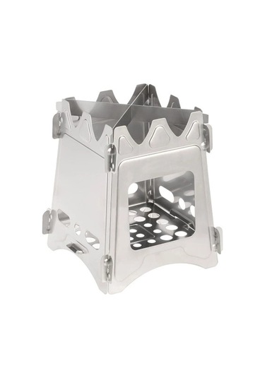 Xiyyadms Stainless Steel Çıkmaz Odun Ocağı - Hafif, Katlanabilir, Dayanıklı, Evvela Kurulur, Kamp Ve Seyahat İçin İdeal Çok Renkli