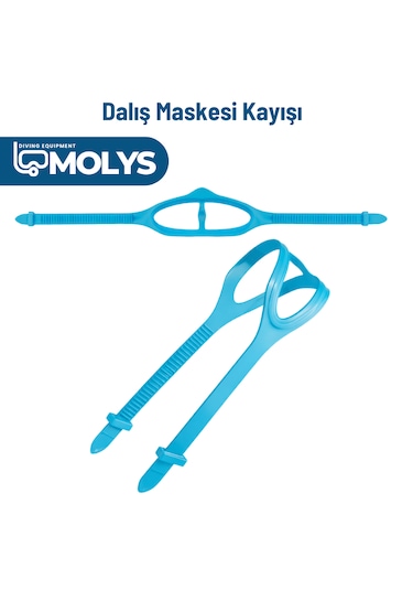 Molys Dalış Maskesi Kayışı Mavi