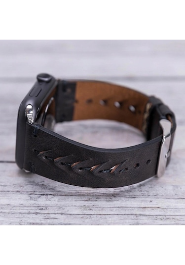 Apple Watch Uyumlu Deri Kordon 42-44-45mm Tn1 Boras Diğer