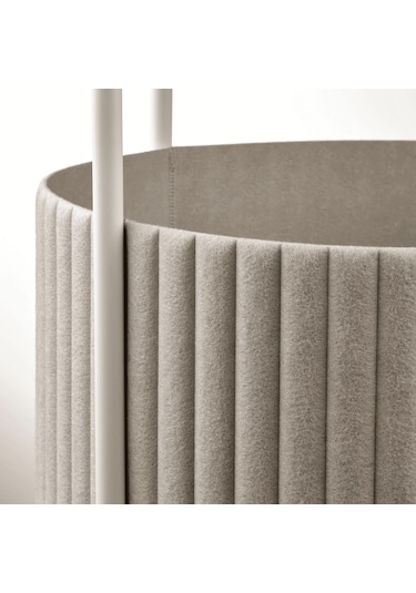 Trındsno Yer Lambası, Yan Sehpalı Meridyendukkan Beyaz-huş Modern Lambader Mobilya