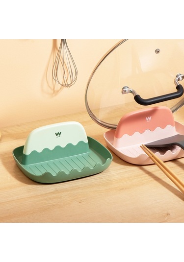 Sones Tencere Kapağı Rafı Mutfak Tezgahı Bitirme Depolama Braketi Spatula Çorba Kaşığı Çubuk Rafı