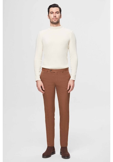 Twn Camel Gabardin Kumaş Pantolon 3ef03hc083451 C02