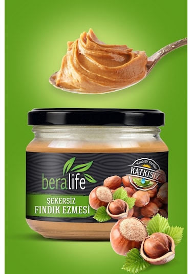 Beralife Şekersiz Fındık Ezmesi 300 G