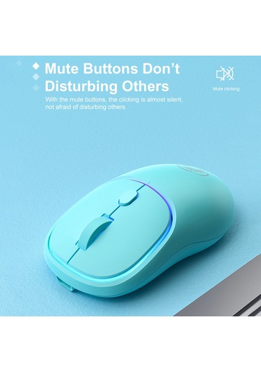 İmıce W-618 Şarj Edilebilir 4 Düğme 1600 Dpı 2.4ghz Bilgisayar Pc Dizüstü Bilgisayar İçin Bluetooth Sessiz Kablosuz Fare Pembe Diğer