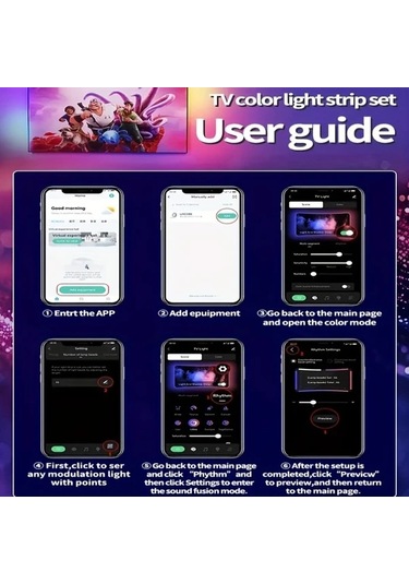 Honeybeeshop Eıssloly Rgbıc Led Tv Arka Aydınlatma Şeridi 5m 16 4ft Ar Sensörlü Uygulama Müzik Uyumlu Usb Güçlü 35 80 İnç Tv Monitör Oyun Yatak Oturma Odası