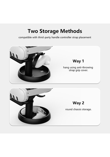 Amvr Tybp1 Vr Masaüstü Depolama Vitrin Vision Pro / Meta Quest 3 / Pico 4 / Playstation Vr 2 Siyah