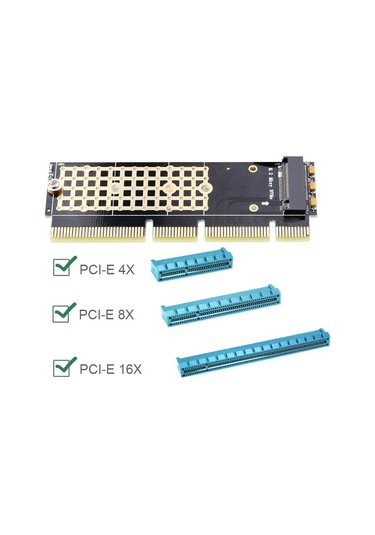 M2 Nvme Ssd To Pcı-e X16 M Key Express Kart Adaptör Çevirici