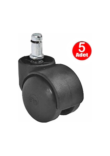 Plastik Koltuk Tekeri Ofis Büro Sandalye Geçmeli Tekerleği -5 Adet Tekerlekler
