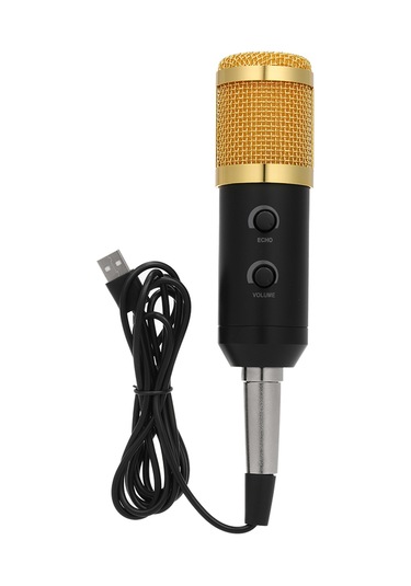 Teltree Usb Mikrofon, Yüksek Hassasiyetli Kalp Şekilli Ses Toplama, Düşük Gürültü, Taşınabilir Tripodlu, Siyah