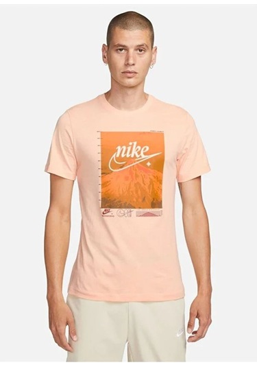 Sportswear Erkek Turuncu Günlük Stil T-shirt Ndd Sport Turuncu