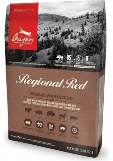 Orijen Regional Red Kırmızı Etli Tahılsız Yetişkin Kedi Maması 5400 G