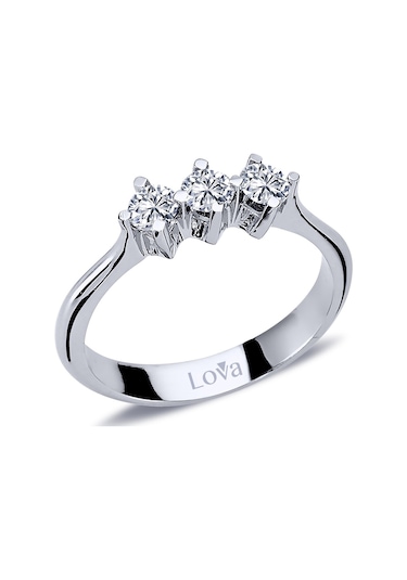 Lova 0,45 Karat Pırlanta Tria Yüzük - 1050206