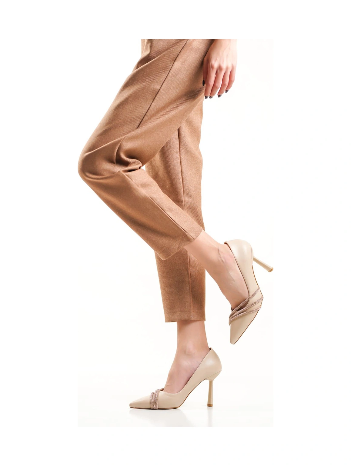 Sonya Nude Taşlı Kadın Ayakkabı Muhtelif