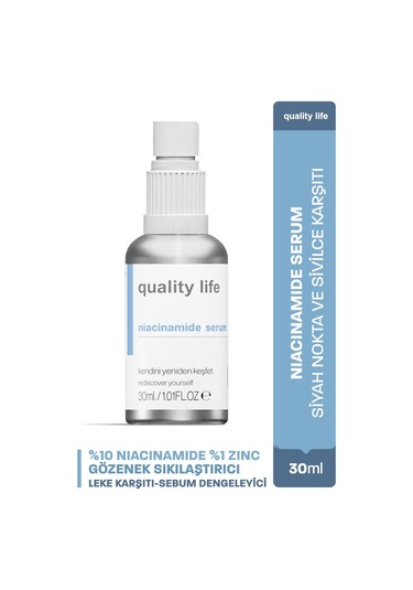 Quality Life Akne ve Leke Karşıtı Niacinamide Serum 30 ML