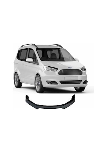 Dkelektronik Ford Tourneo Courier Ön Tampon Eki Bodykit Lip 127 Pionablack Parlak Siyah