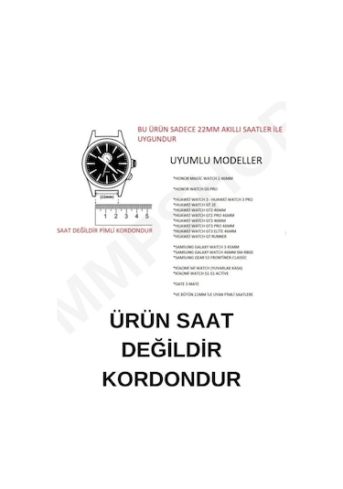 Honor Magic Watch 2 46mm Uyumlu Mıknatıslı Metal Hasır Kordon