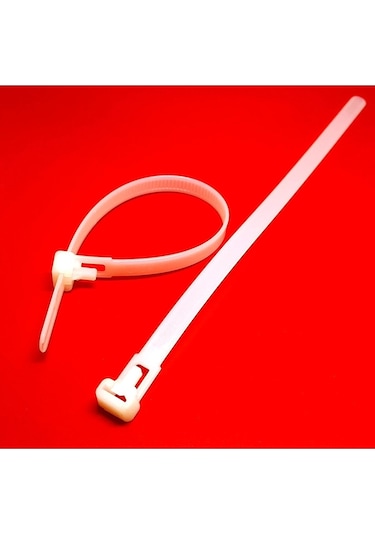 370x7,6 Açılabilir Kablo Bağı Cırt Plastik Kelepçe 50 Adet