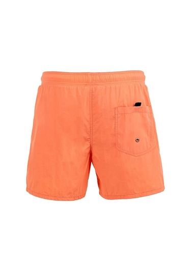 Somon Su İtici Özellikli Naylon Kumaş Düz Renk Basic Erkek Plaj Deniz Şort Mayo - 540-somon 001