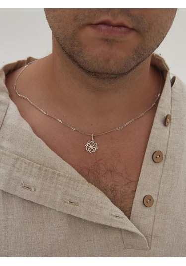 Zolotye Uzory 925 Ayar Gümüş Molvinets Kolye 74423556