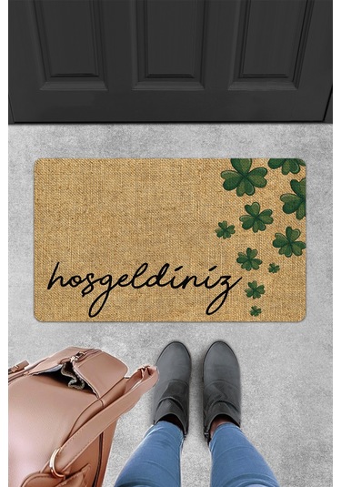 Evaşk Kapı Önü Paspası Vinil Kaymaz Tabanlı 45 X 70 Evaşkdm10094