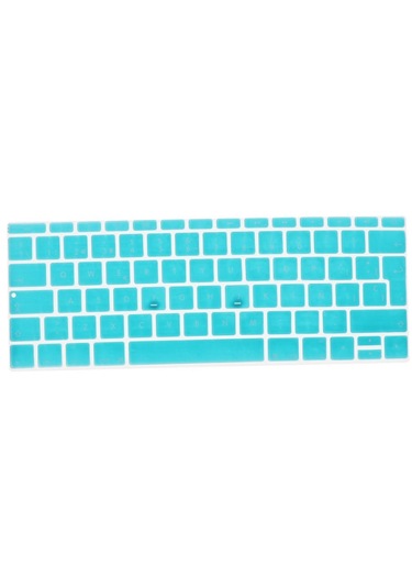 Homyl 12 Inç Macbook Için İspanyolca Fonetik Klavye Beyaz-mavi